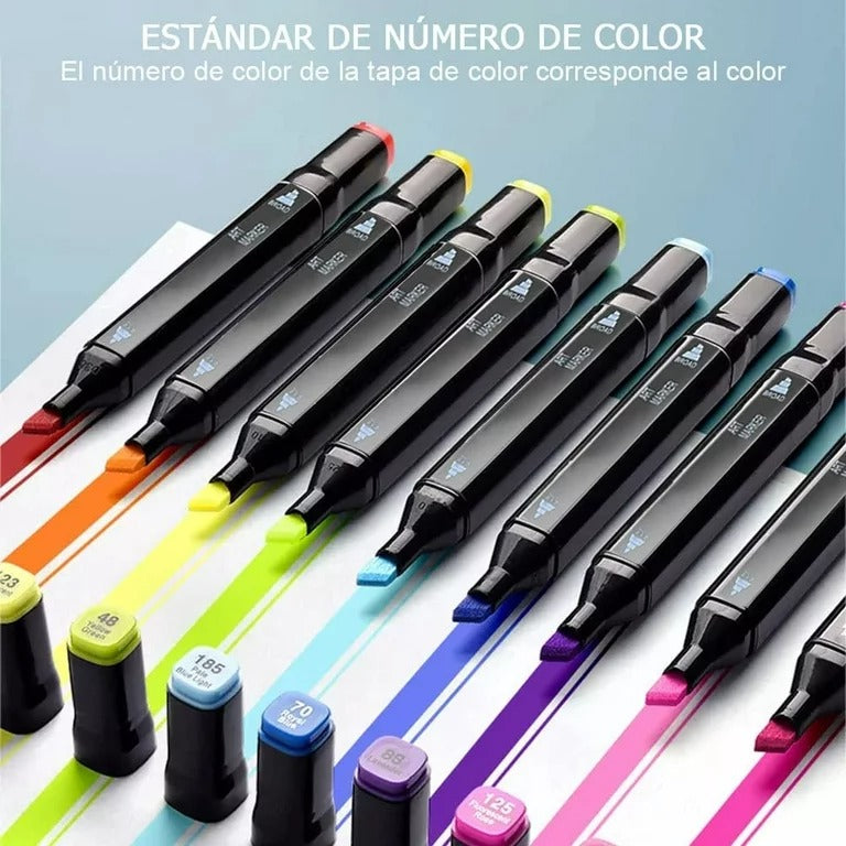 Plumones Touch Doble Punta 168 Unidades