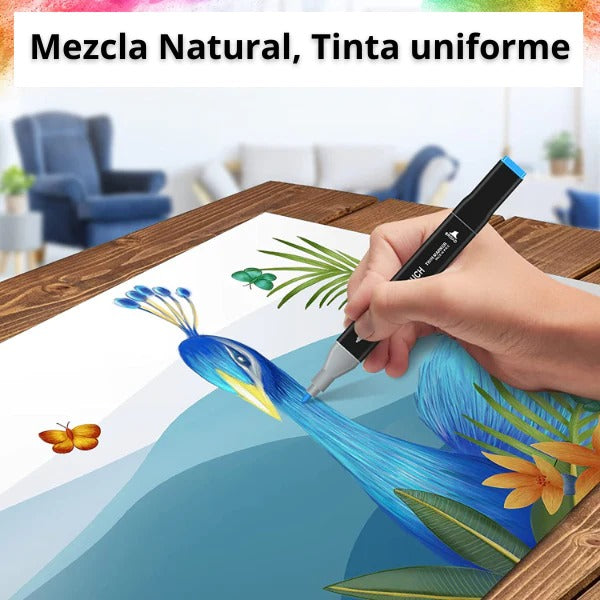Plumones Touch Doble Punta 168 Unidades