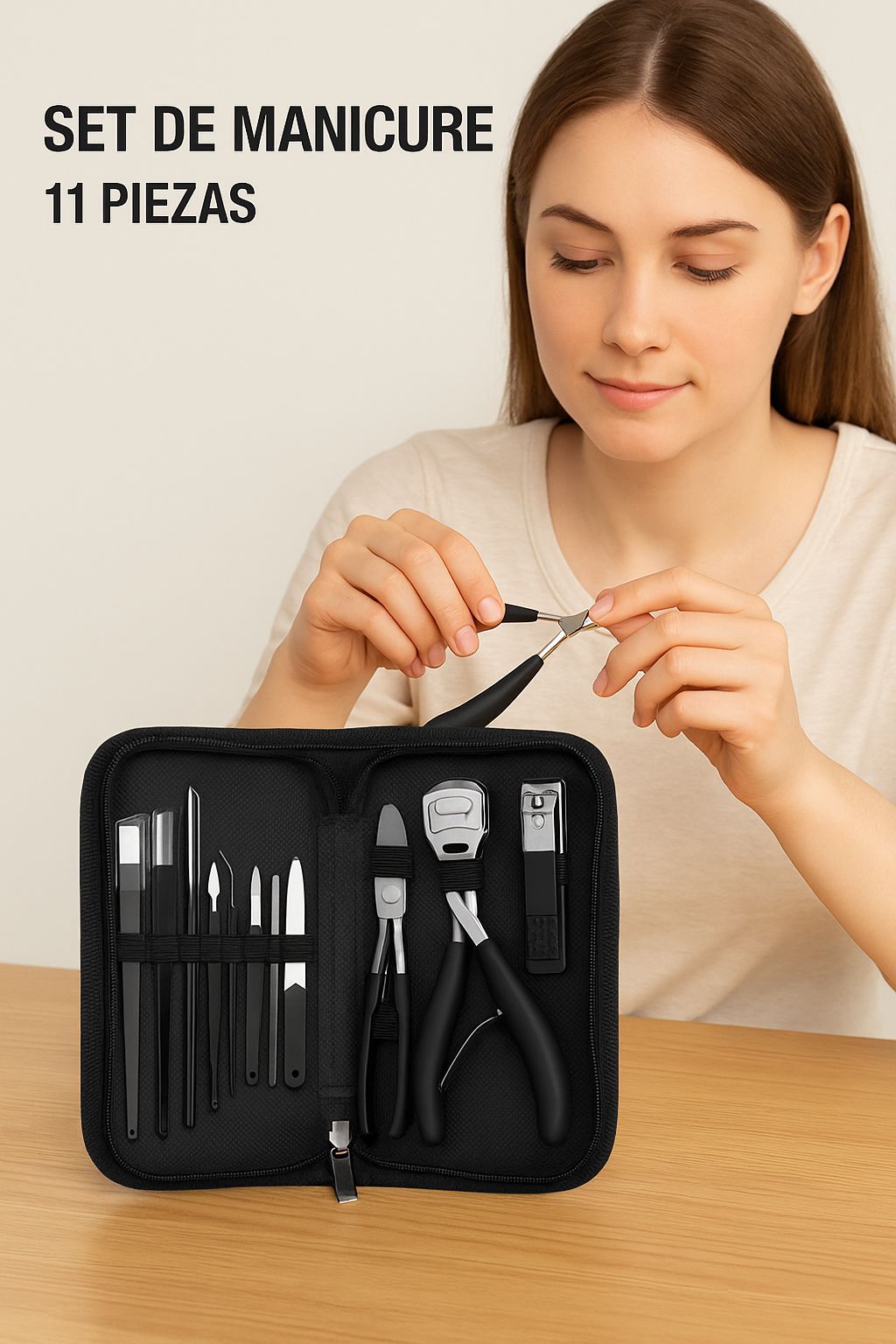 SET X11 PIEZAS DE MANICURE PRO