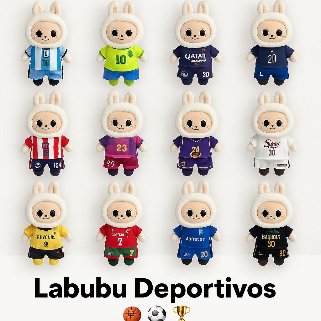 MUÑECO LABUBU DEPORTIVO EN LLAVERO